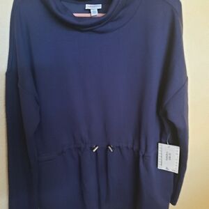 Lularoe "Teresa" Navy Blue Pullover,  Size L
